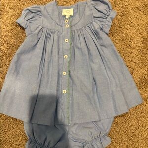 Blue Kids Casual Dress Set